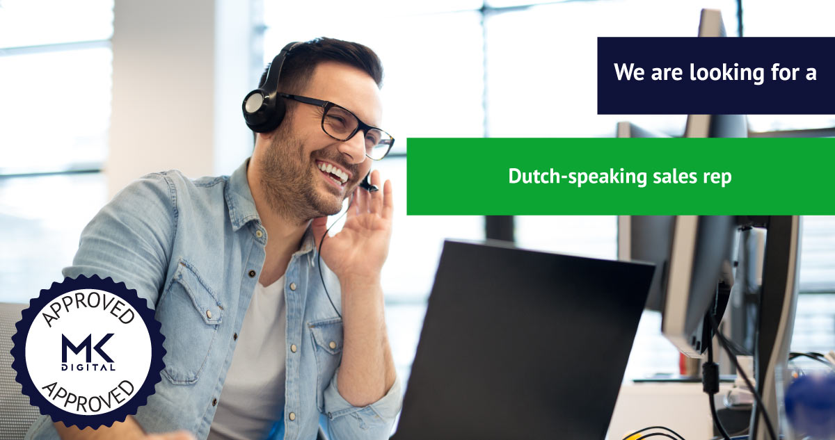 Job opening for a Dutch-speaking sales rep