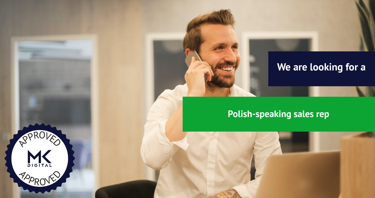 Job opening for a Polish-speaking sales rep