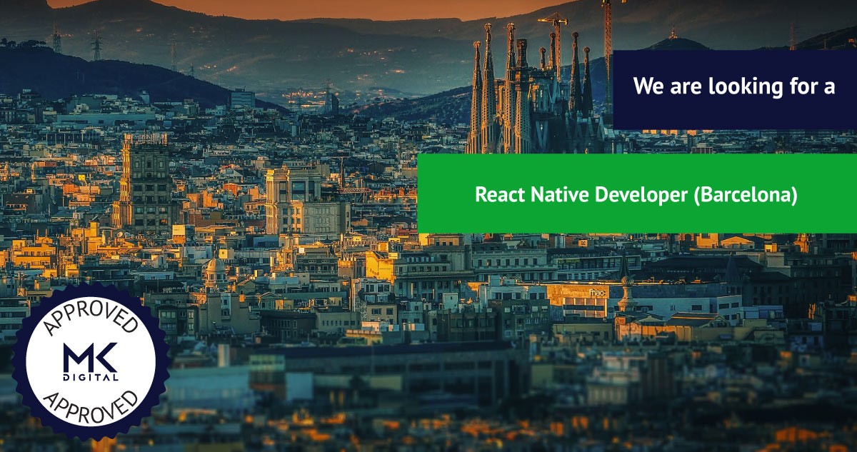 Job opening for a React Native Developer in Barcelona